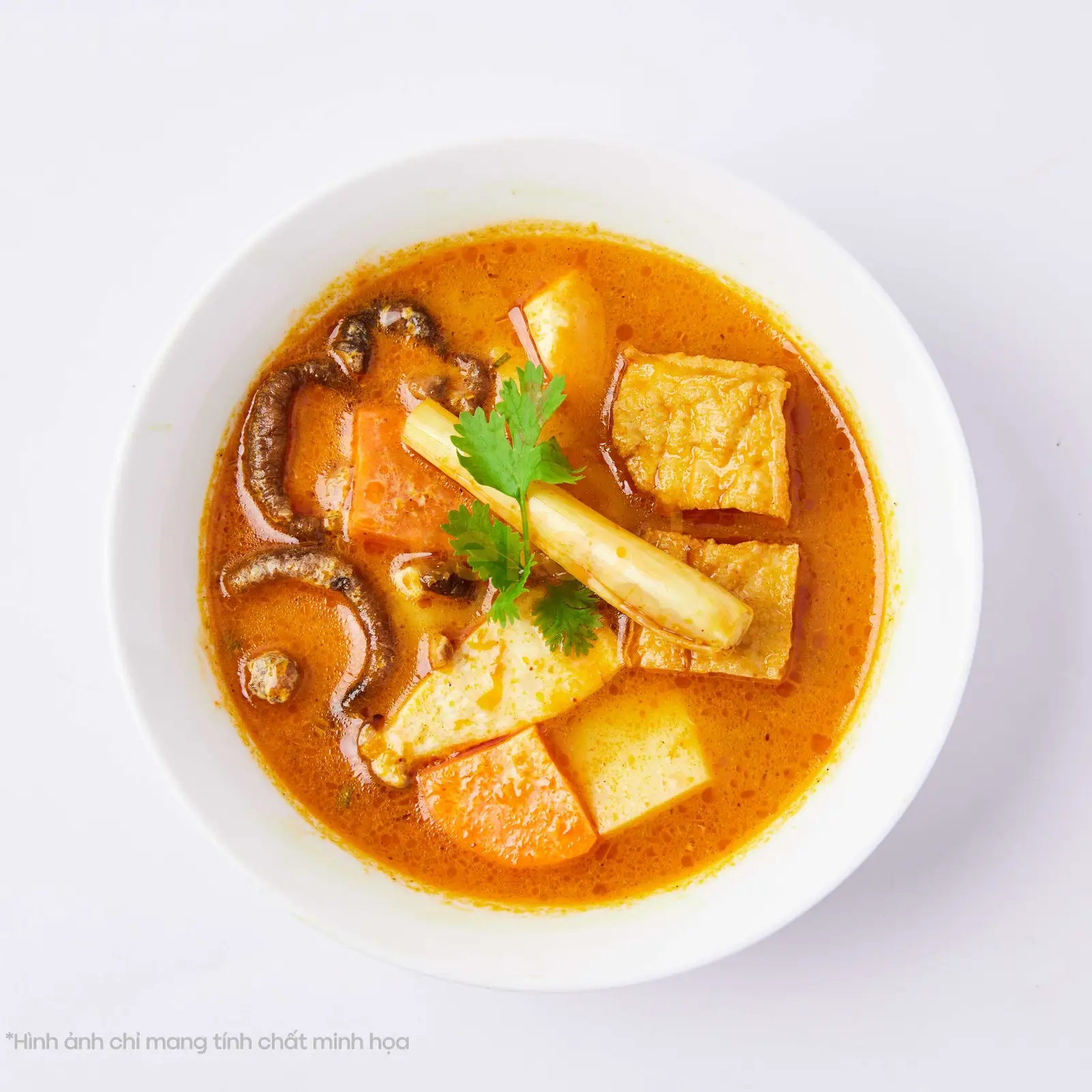 Bún cari chay - 48.000 ₫ tại Quán Chay Phúc Duyên - Trần Đình Xu