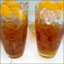 Hình ảnh Trà đào dầm hạt chia