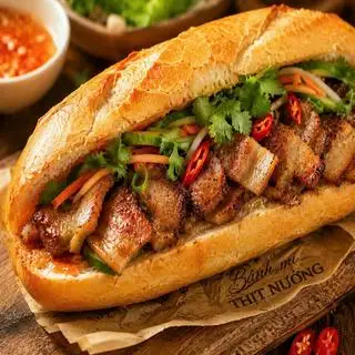 Bánh mì thịt nướng - 36.000 ₫ tại CoCo Q8 - Bánh Mì Thịt Nường & Bún Thịt Nướng - Tạ Quang Bửu
