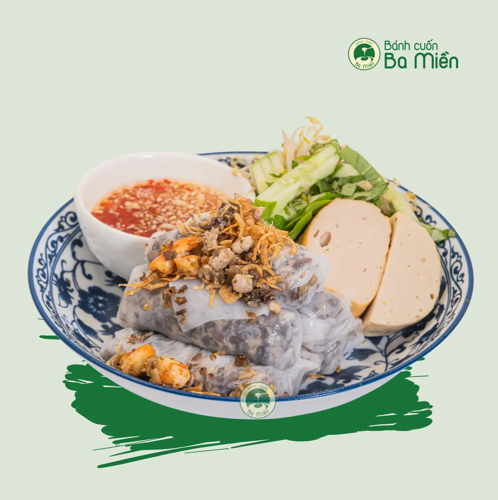 Bánh cuốn nhân thập cẩm lớn - 56.000 ₫ tại Bánh Cuốn Ba Miền - Trần Quang Khải