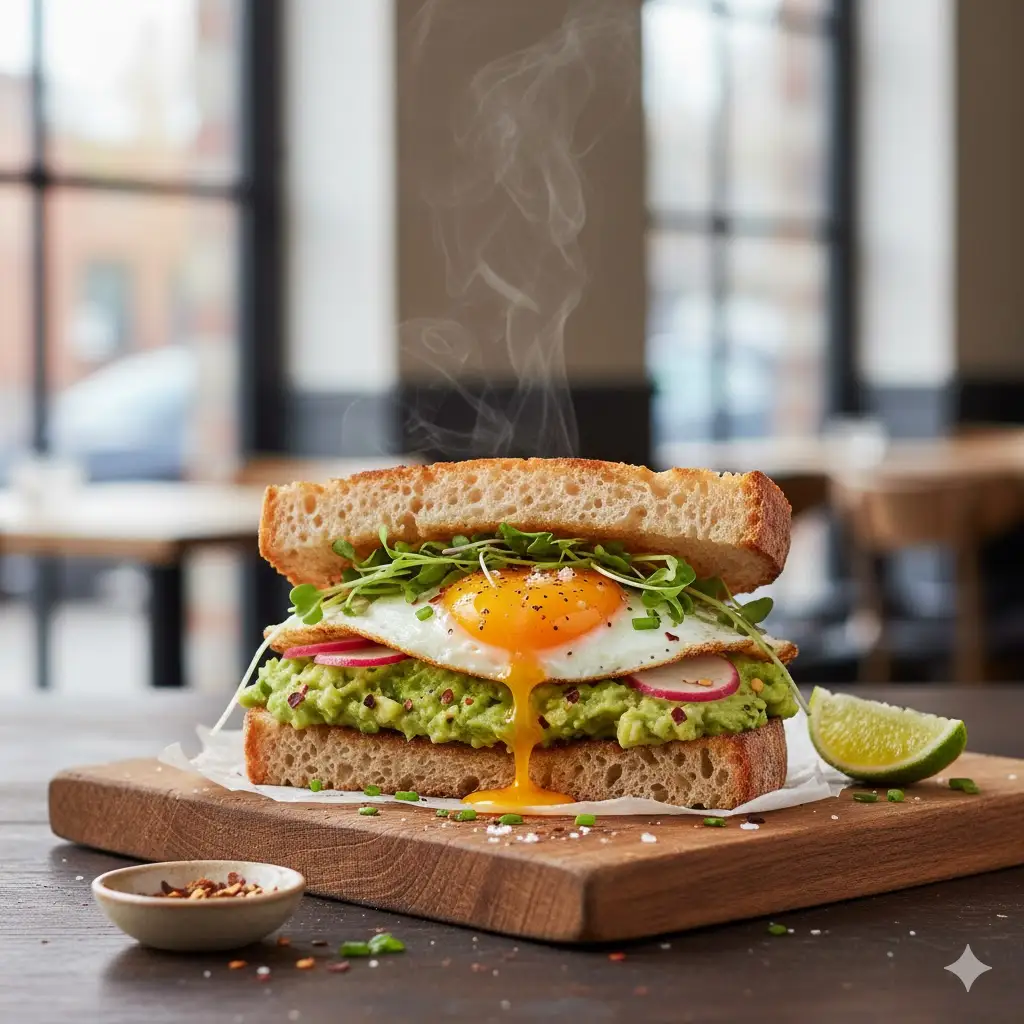 Hình ảnh Sandwich avocado cheese