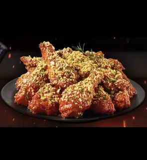 Hình ảnh Nửa con gà mix (1/2 sốt ngọt, 1/2 sốt cay)