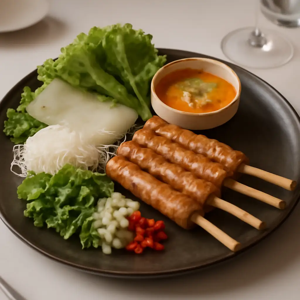Nem nướng nha trang - kèm bún - 86.000 ₫ tại Nem Nướng Cô Điệp - Tôn Thất Tùng