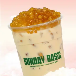 Lục Trà Sữa Trân Châu Hoàng Kim - 33.000 ₫ tại Trà Sữa Sunday Basic - Cô Bắc