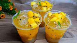 Hình ảnh Trà xoài chanh dây - ly lớn