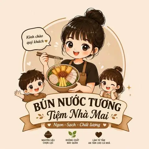 TIỆM NHÀ MAI - BÚN NƯỚC TƯƠNG & PHÊ PHIN - Đường Số 15 - Bún/Phở/Mỳ/Cháo gần bạn