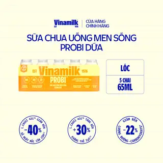 Hình ảnh Sữa chua uống Probi Dứa - Lốc 5 chai x 65ml_07UA11_LOC