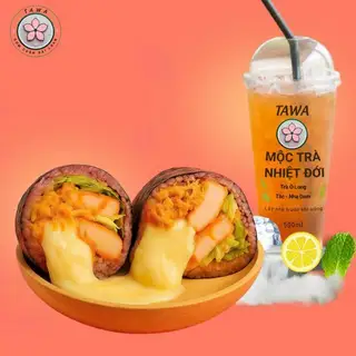 Hình ảnh Combo hot – gà nướng phô mai chảy - mộc trà nhiệt đới mát lạnh