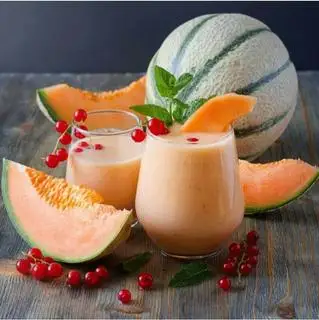 Hình ảnh Nước ép dưa lưới - táo