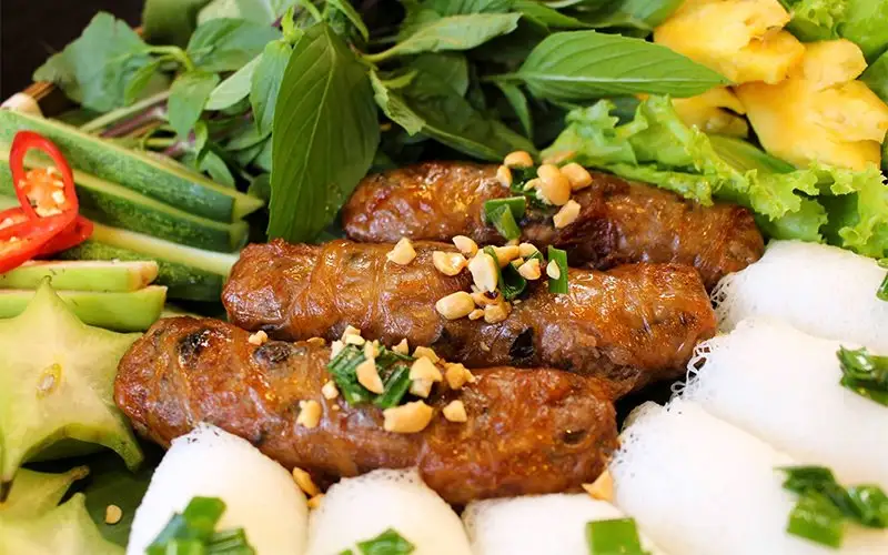 Bò mỡ chài - 60.000 ₫ tại Bò Cuốn Lá Lốt & Bún Thịt Nướng Thảo - Cao Thắng