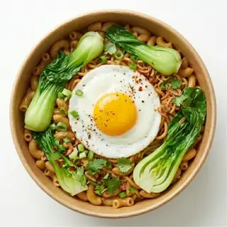 Hình ảnh Nui xào trứng