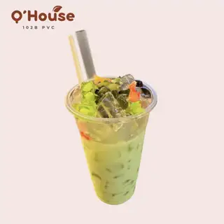 Trà Sữa Thái Xanh - 53.000 ₫ tại Q House - Cà Phê & Trà Trái Cây Nhiệt Đới - Phạm Viết Chánh