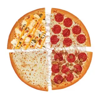 Hình ảnh PIZZA 4 VỊ (01 bánh LỚN 26cm)