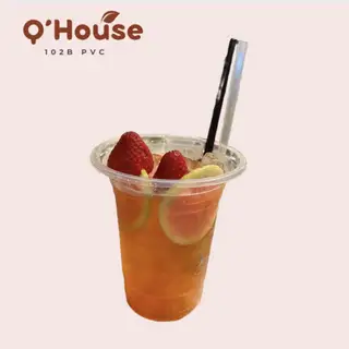 Trà Dâu Ổi Hồng - 45.000 ₫ tại Q House - Cà Phê & Trà Trái Cây Nhiệt Đới - Phạm Viết Chánh