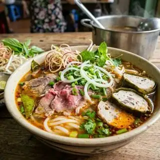 Bún bò tái nạm chả - 75.000 ₫ tại Bún Bò Huế O Sen - Đường Số 4