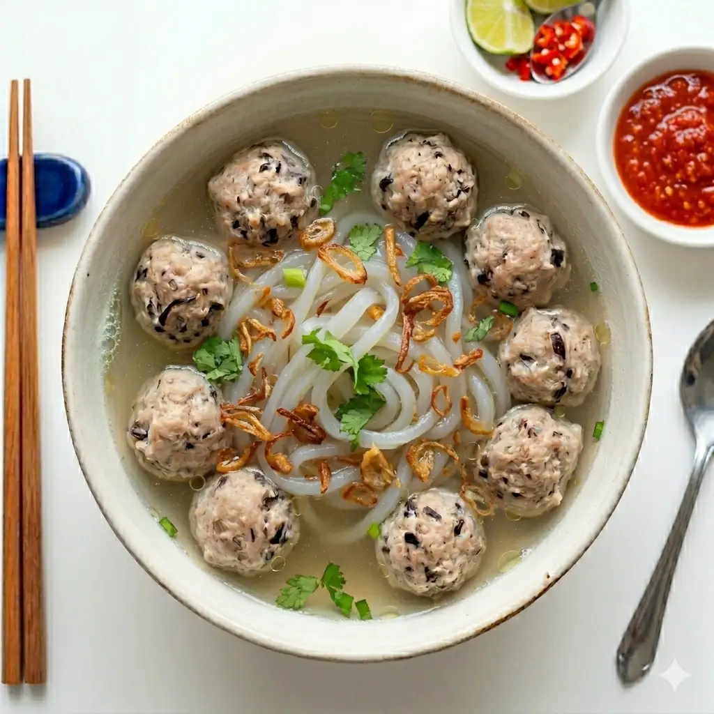 Bánh canh mọc - 57.000 ₫ tại Terresa Trang Tôn - Đá Me, Matcha Latte & Cà Phê Muối - Nguyễn Đình Chiểu