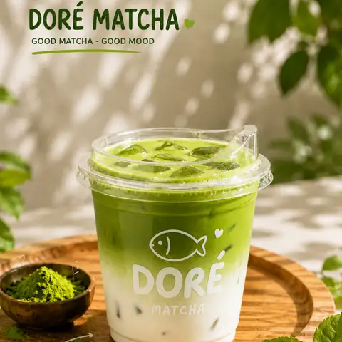 Hình ảnh DORÉ MATCHA LATTE - Bà Hom