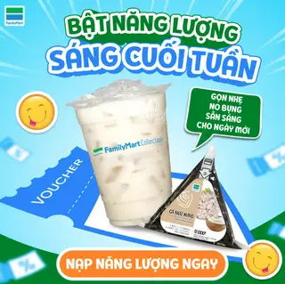 Combo Buổi Sáng Năng Lượng Cuối Tuần - 39.000 ₫ tại FamilyMart - 9C Thảo Điền