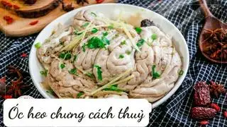 Hình ảnh Óc heo chưng 1 bộ