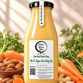 Hình ảnh Vegan Cam Sáng Tạo- Hạnh nhân Úc, hạt điều, cà rốt Đà Lạt