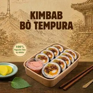 Hình ảnh Kimbap bò bulgogi trứng phô mai
