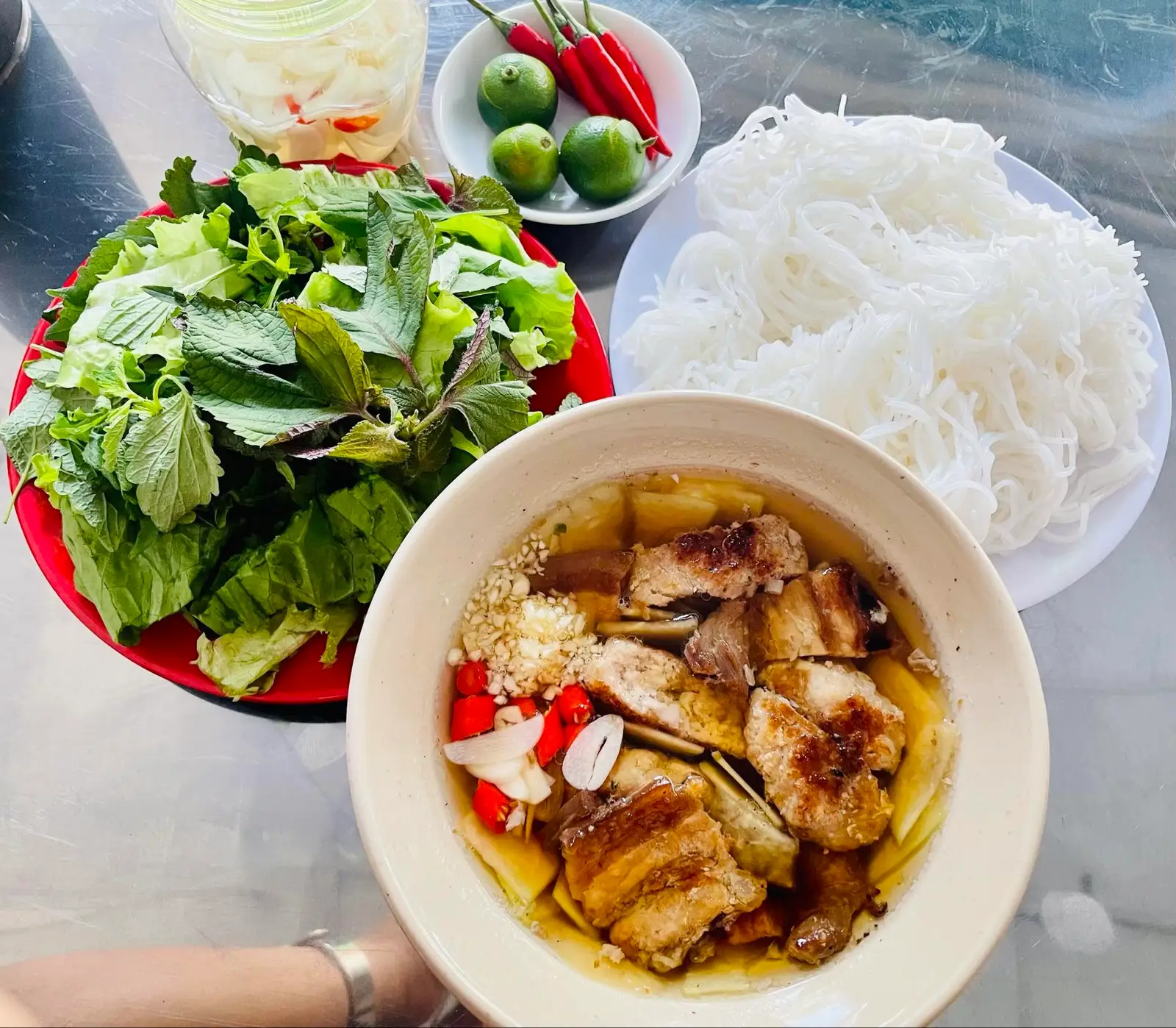 Bún chả lẫn - 70.000 ₫ tại Dũng Hà - Bún Chả Hà Nội - Phú Thuận