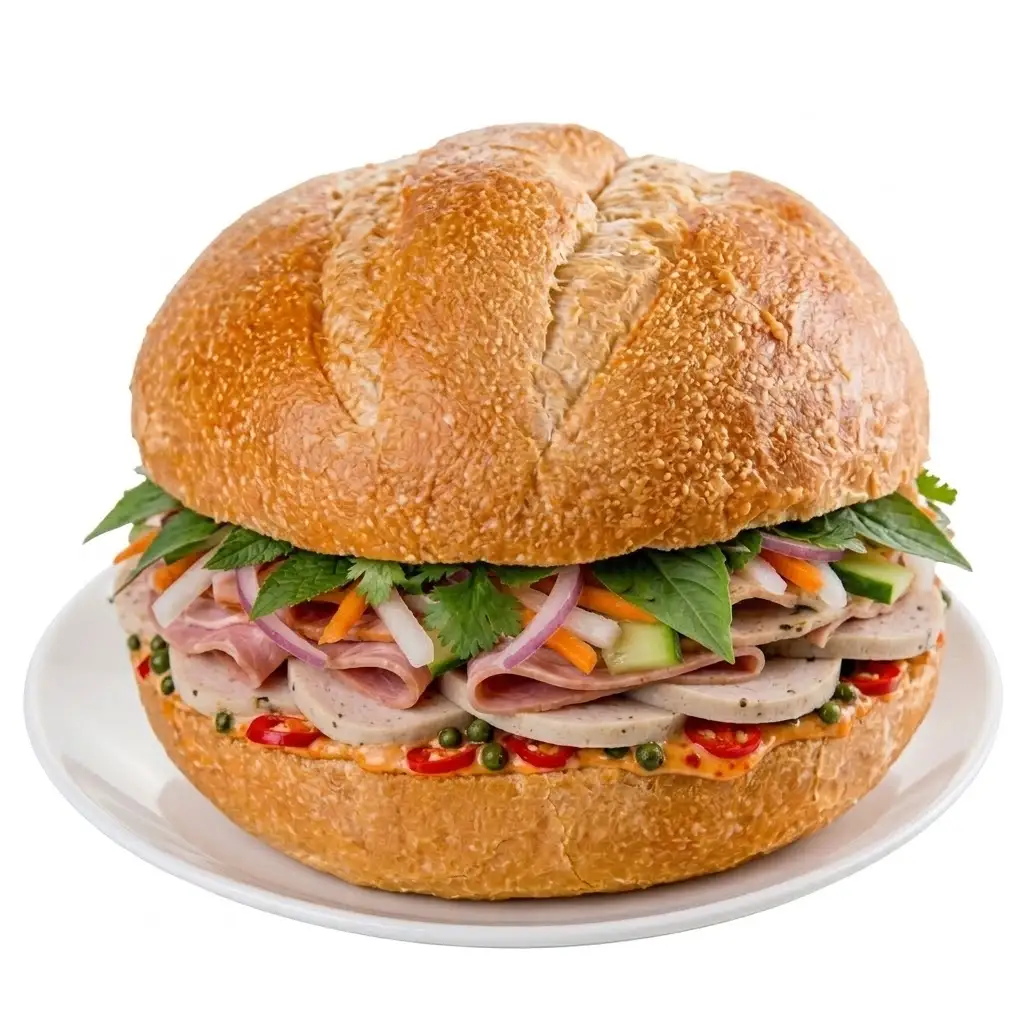 Hình ảnh Hamburger chả