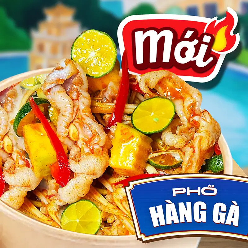 Chân gà sốt Thái rút xương - 109.000 ₫ tại Hanoi Ngon - Nem chua rán Ăn vặt chuẩn Hà Nội - Lê Văn Lương