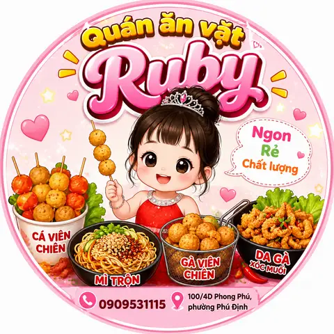 Ăn Vặt Ruby - Mì Trộn & Cá Viên Chiên - Phong Phú - Ăn vặt gần bạn