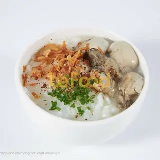 Cháo hàu sữa 5con ăn kèm bánh đa - 60.000 ₫ tại Hàu Nhật Nướng Oyster Box - Lê Hồng Phong