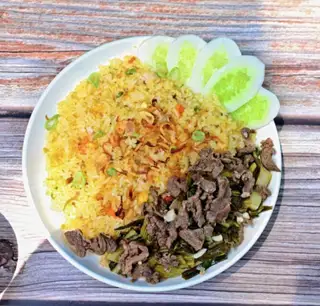 Cơm rang dưa bò - 60.000 ₫ tại Phở Bắc Hải Hà Nội & Cơm Rang Dưa Bò - Trần Não