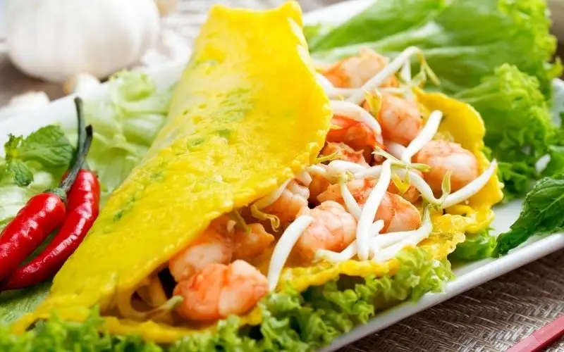 Bánh xèo tôm - 12.000 ₫ tại Bánh Xèo Miền Trung Cô Ba - Trần Đại Nghĩa