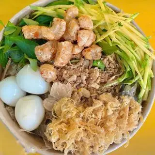 Bánh tráng trộn muối nhuyễn trứng cút chà bông tóp mỡ - 37.000 ₫ tại Rô Si - Bánh Tráng Trộn Muối Nhuyễn - Nguyễn Văn Công