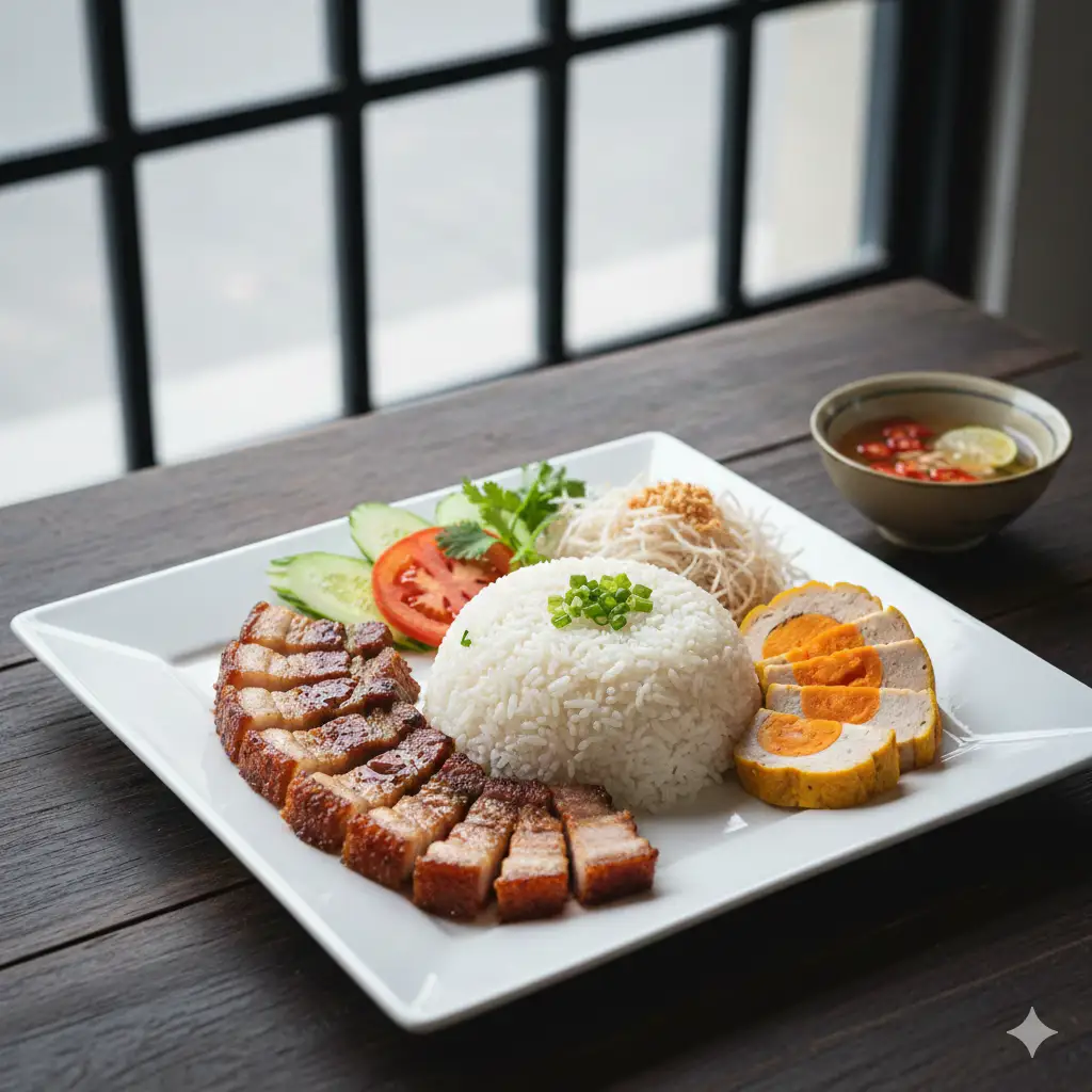 Cơm ba rọi ốp la - 90.000 ₫ tại Cơm Tấm Anh 2 Sài Gòn - Trịnh Văn Cấn