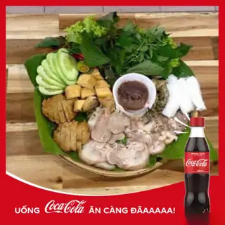 Combo bún đậu đầy đủ - 1 chai coca - 75.000 ₫ tại Tứ Hòa - Bánh Tráng Cuốn Thịt Heo - Nguyễn Gia Trí