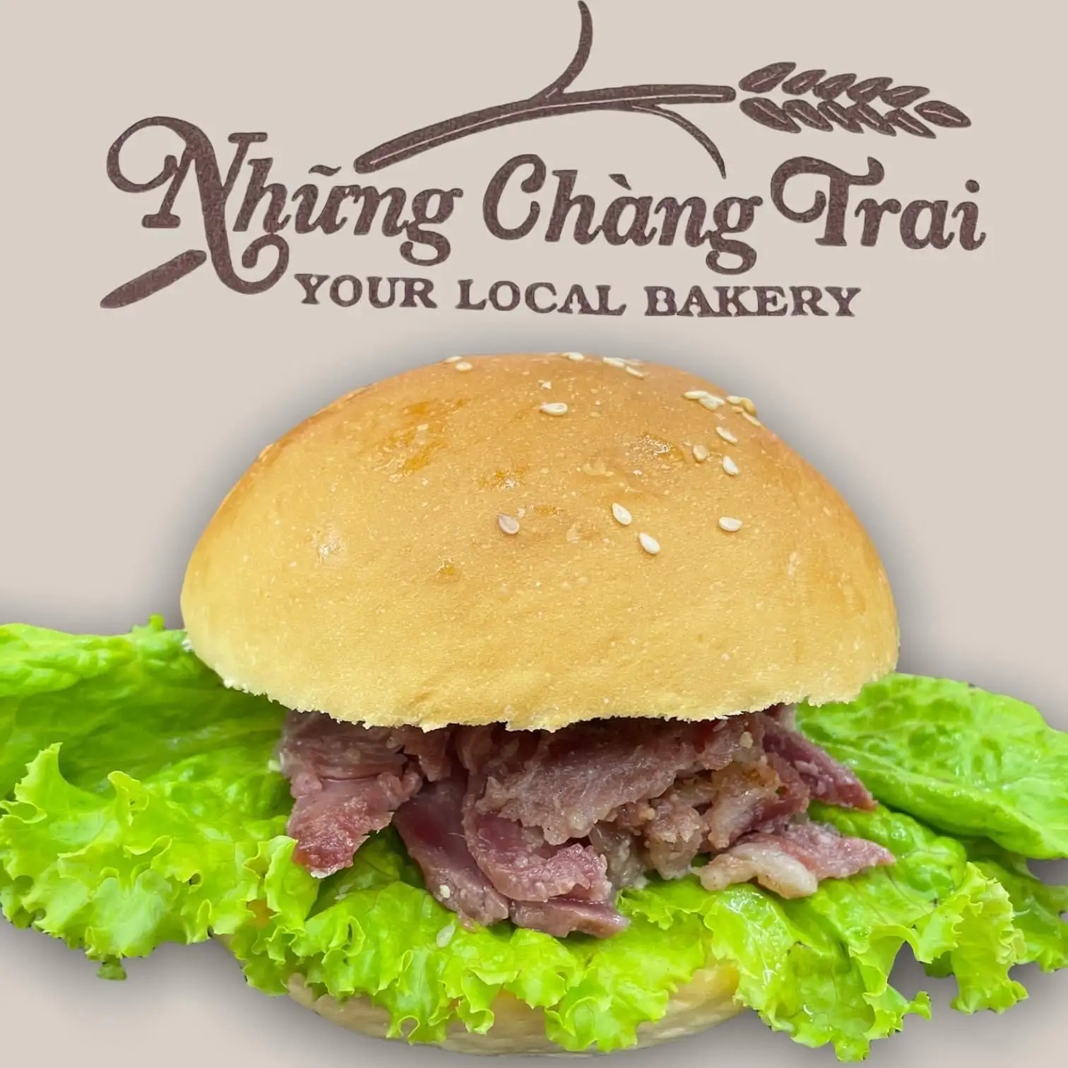 Hình ảnh Hamburger Thịt Nướng