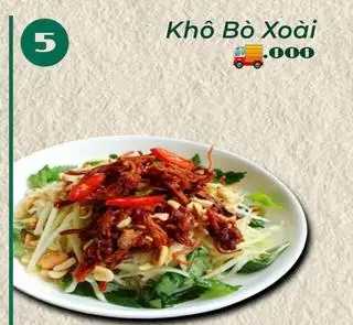 Khô bò xoài - 45.000 ₫ tại Bánh Tráng Phú Mỹ - 62 Ngô Tất Tố