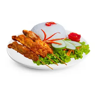 Hình ảnh Cơm gà xiên que