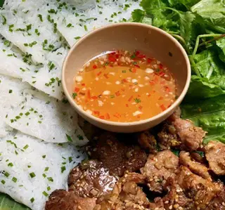 Bánh hỏi thịt nướng+ chả giò - 49.000 ₫ tại Thảo Sương - Bún Thịt Nướng - Thái Ly