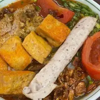 Hình ảnh Riêu giò - Crab noodle soup with pork ear roll