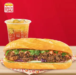 Hình ảnh Combo bánh mì bò - Đồ uống