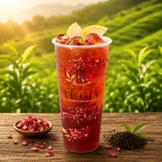 Hình ảnh Hồng trà vải hoa hồng