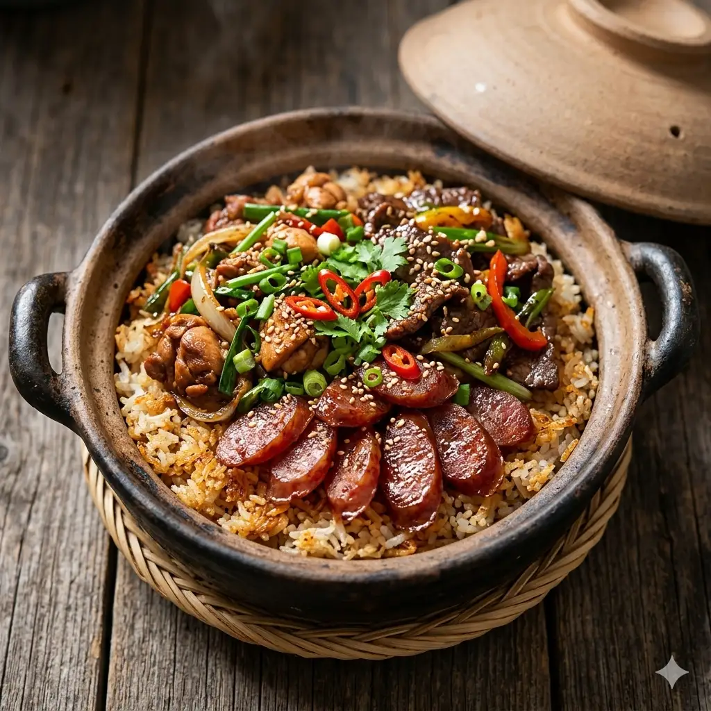 Hình ảnh Cơm thố xá xíu