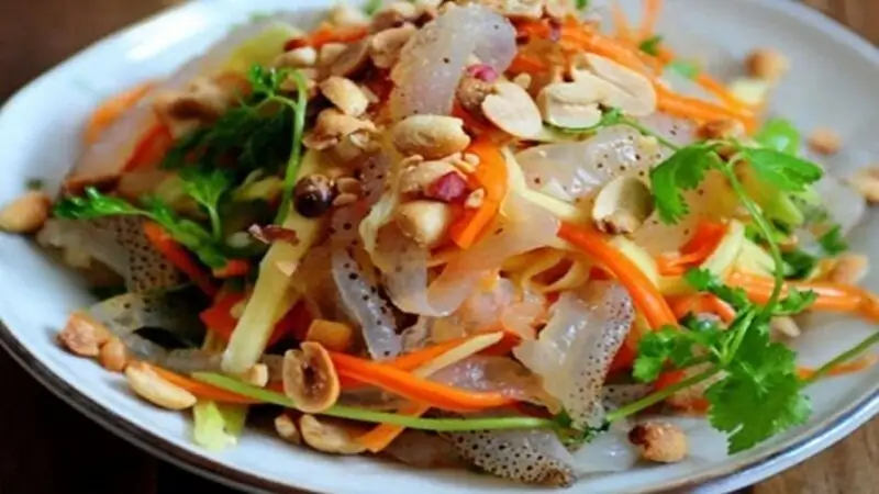 Gỏi sứa - 75.000 ₫ tại Năm Tỉnh - Bún Chả Cá Nha Trang - Phan Văn Trị