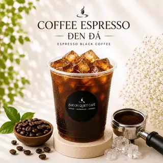 Espresso đen đá - 35.000 ₫ tại Saigon Quiet Cafe & Trà Trái Cây - Cô Giang