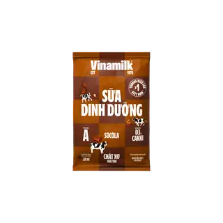 Hình ảnh Sữa dinh dưỡng Vinamilk sôcôla Bịch 220ml _04FC31