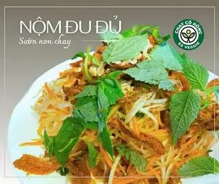 Hình ảnh Nộm đu đủ ram khô chay