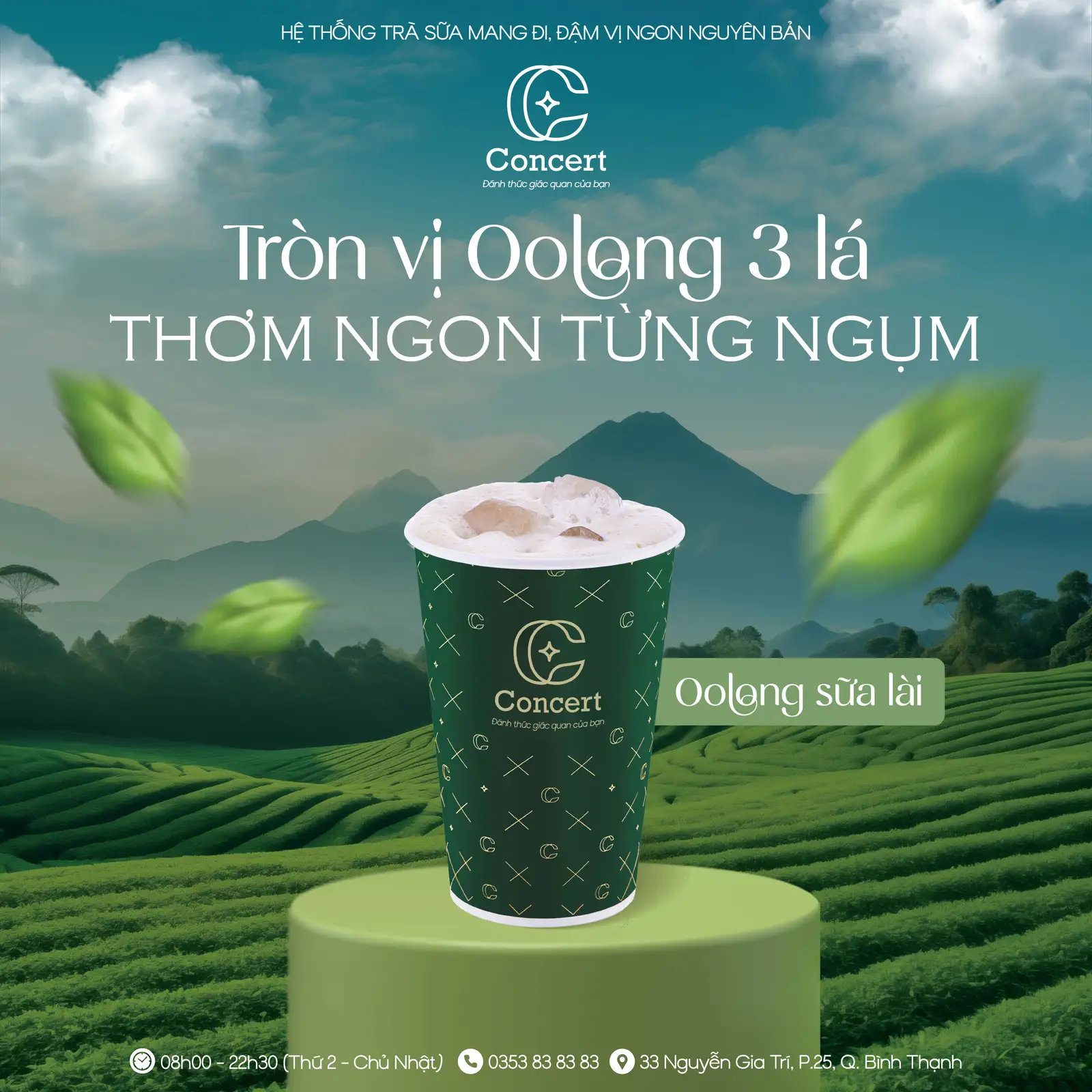 Oolong sữa lài - 44.000 ₫ tại Trà Sữa Concert - Võ Oanh