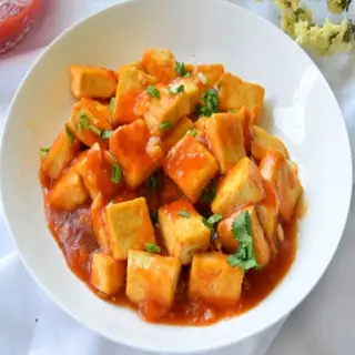 Cơm đậu hũ kho cà chua - 22.000 ₫ tại Quán Chay Như Ngọc - Nguyễn Thái Bình