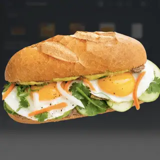 Hình ảnh Bánh mì trứng ốp la - nhân nhiều